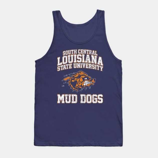 South Central Louisiana State University Mud Dogs Tank Top by huckblade